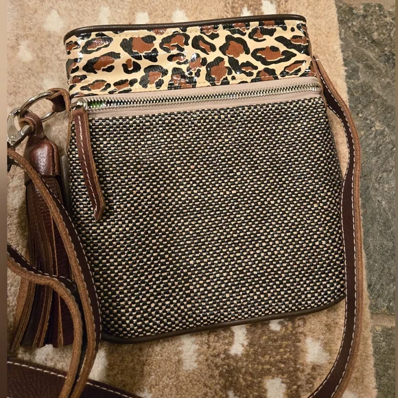 Consuela Crossbody Embroidered Leather Bag - Picture 2 of 7